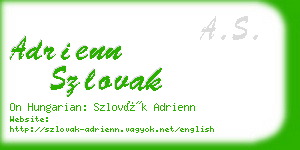 adrienn szlovak business card